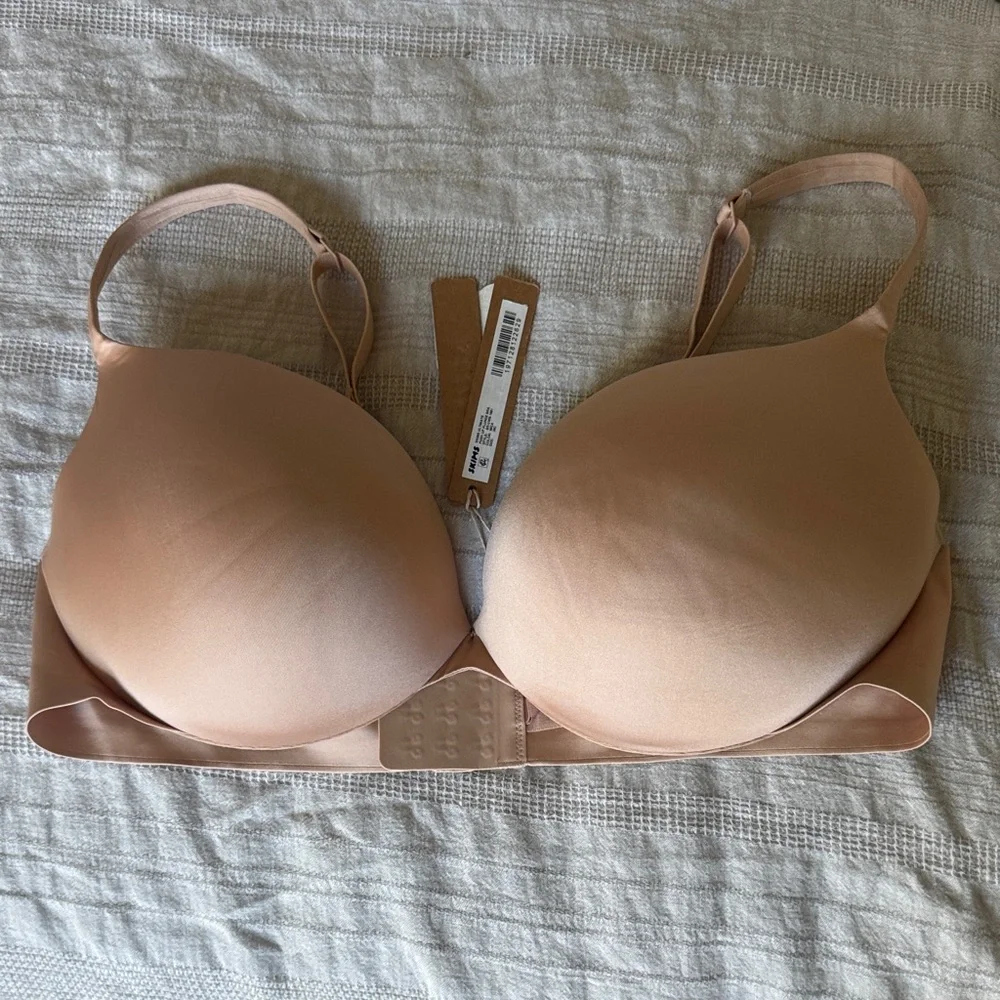 SKIMS NWT Ultimate Push-Up Plunge Bra 38C *Mica - Picture 2 of 4